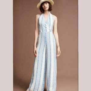 NWT Line & dot Agathe bandana stripe jumpsuit